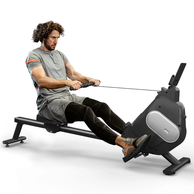 Full-Body Workout Home Durable Slide Rail Magnetic Rower Machine