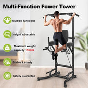 Power Tower Dip Station   Workout Abdominal Exercise for Home Gym Strength Training