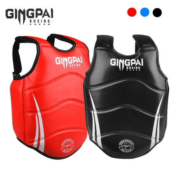 Chest Guard Boxing MMA Kickboxing Body Vest Protector Martial