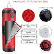 Punch Sandbag Durable Boxing Heavy Punch Bag With Metal Chain