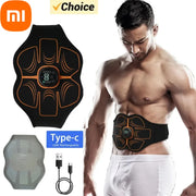 Abdominal Muscle Stimulator Electric Toning Belt USB Recharge Waist Belly Weight Loss Home Gym Fitness Equiment