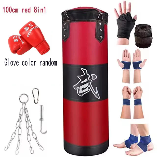 Punch Sandbag Durable Boxing Heavy Punch Bag With Metal Chain