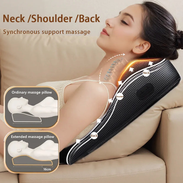 Manufacturer Direct Electric Shiatsu Head Neck Cervical Ttraction Body Massager