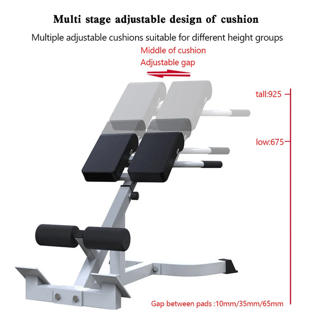 Folding Roman Chair Back Extension Exercise Bench Back Training Supine Board