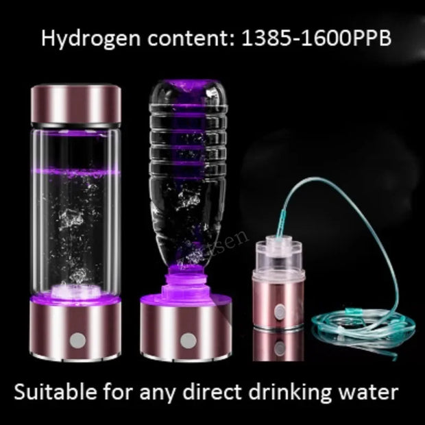 Pure H2 Rich Hydrogen alkaline Bottle Electrolysis Drink Hydrogen