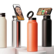 24oz Insulated Magsafe Water Bottle Stainless Steel Double Wall Sport Magnetic Water Bottle with Phone Holder