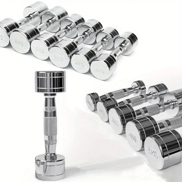 Men Dumbbells Solid Metal Strength Training Electroplated Dumbbells