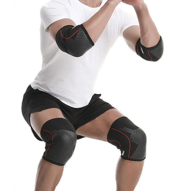 Compression Knee Brace Support For Squats Crossfit Training Workout