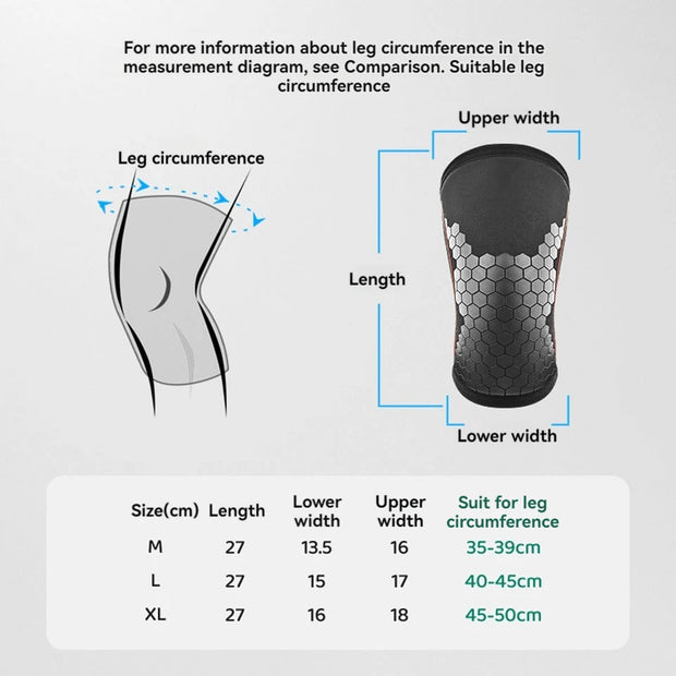 Compression Knee Brace Support For Squats Crossfit Training Workout