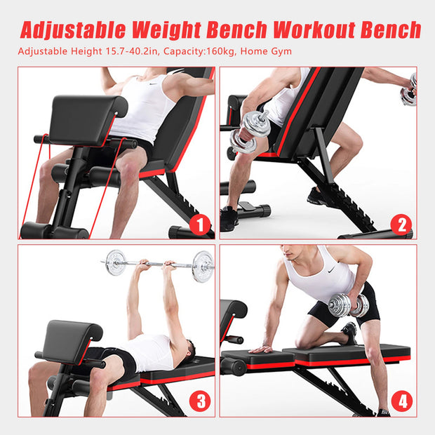 Foldable Full Body Workout Gym Exercise Multifunctional Supine Board