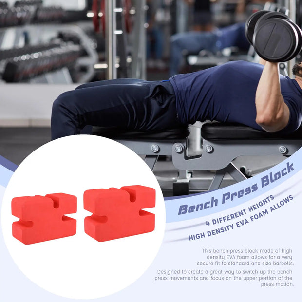 EVA Bench Press Block Board with Cut Grooves Upper Body Tricep Forearm